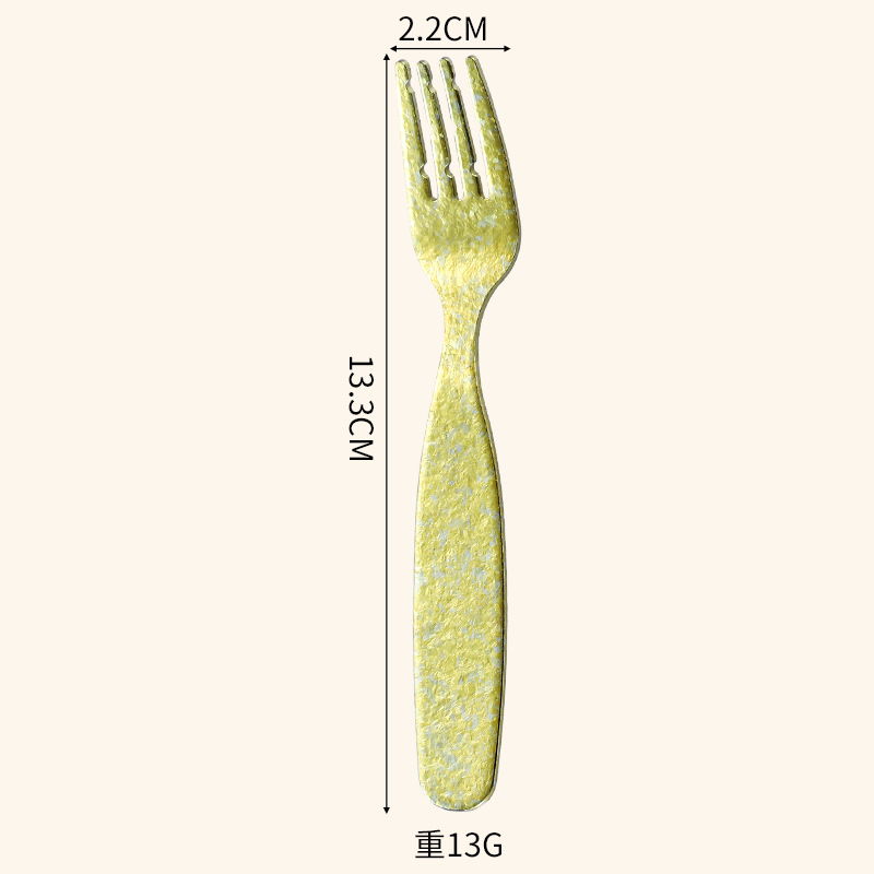 Children's spoon fork pure titanium storage feeding spoon household cute baby cutlery set soup spoon pure titanium small spoon