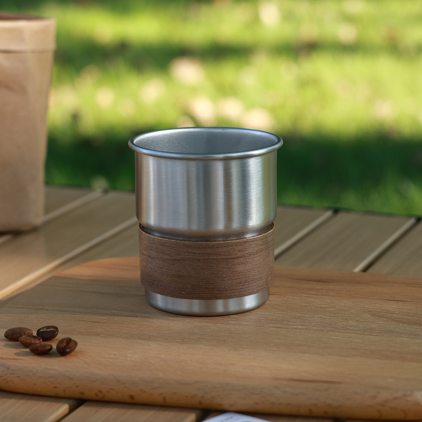 304 stainless steel water cup outdoor water cup gift cup custom single layer camping cup portable coffee cup