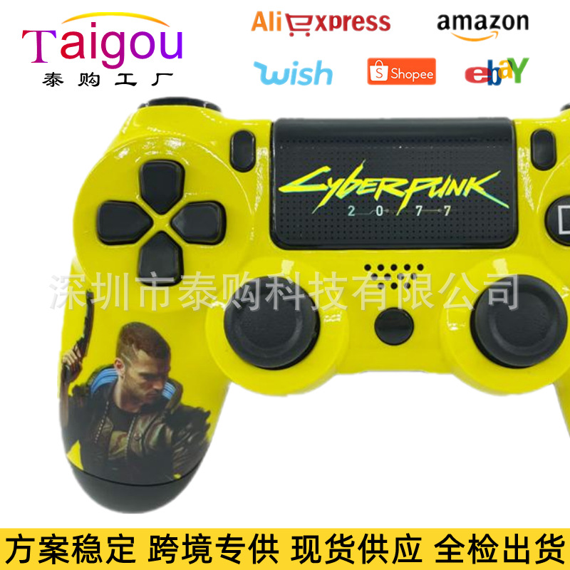New p4 game controller scheme stable S4 controller Bluetooth 5.0 wireless vibration controller