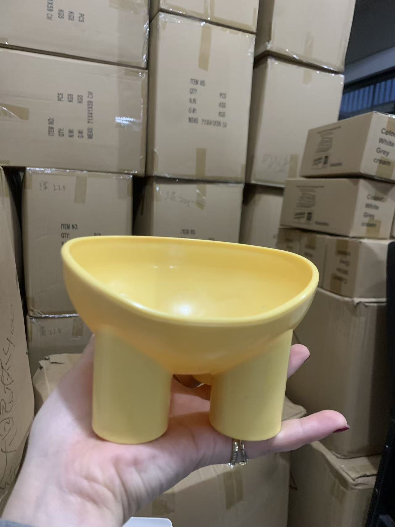 Cat bowl Pipi Tao original elephant leg bowl macaron color elephant leg neck protection bowl cat food bowl anti-tipping pet bowl