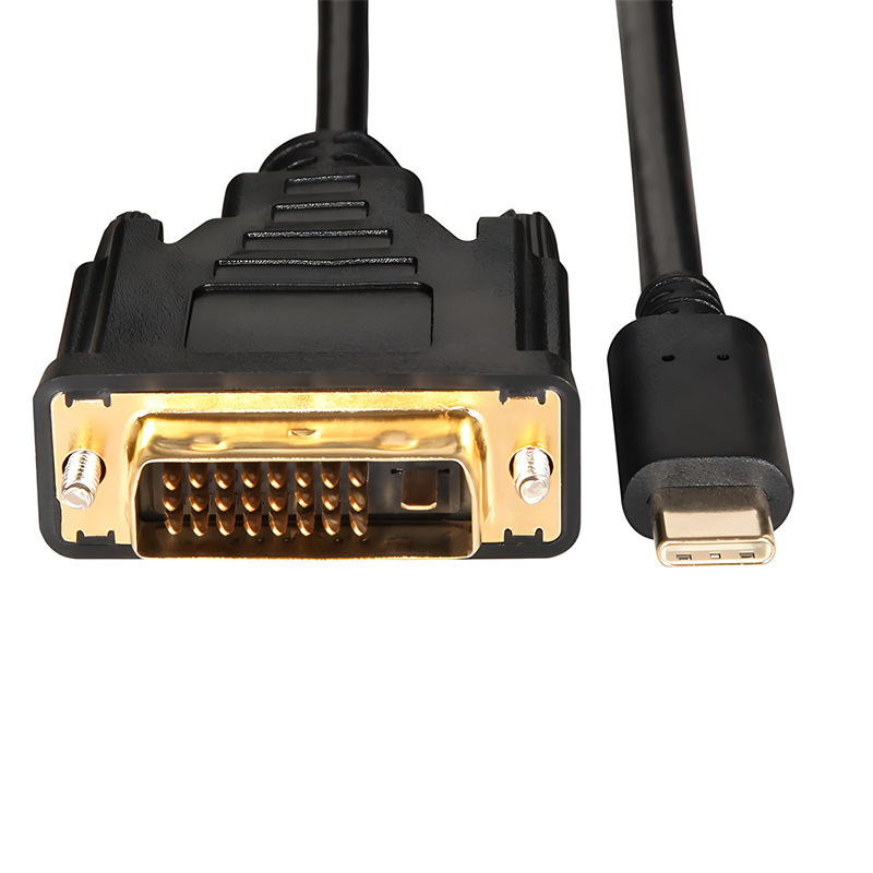 Type-C to DVI high-definition adapter cable type-c to dvi 4K high-definition converter cable 1.8 meters