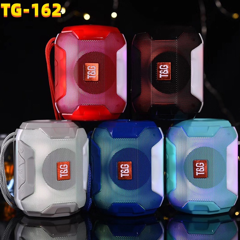 TG162 Bluetooth Speaker LED Colorful Light Subwoofer Portable Mobile Phone Computer Card Car Small Speaker