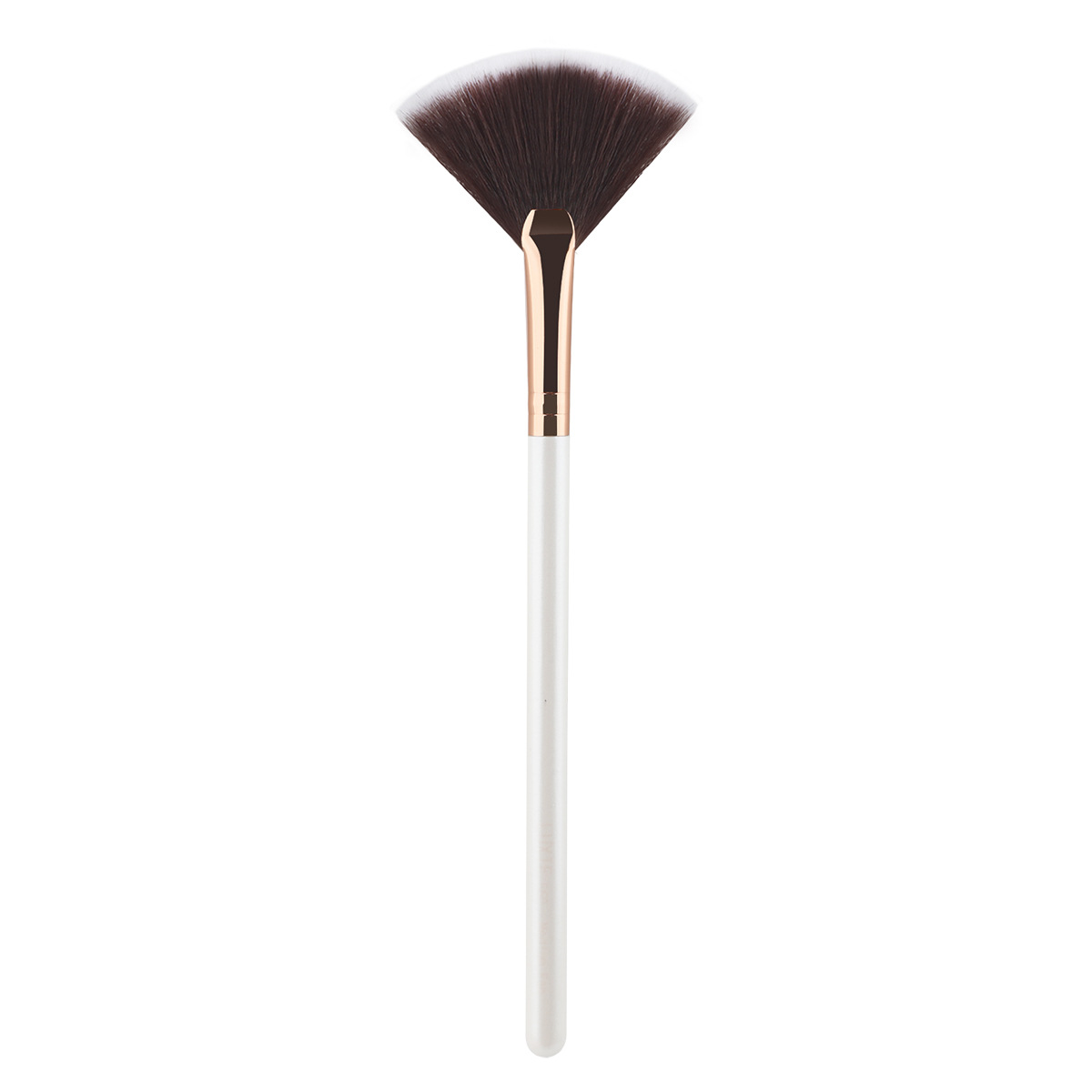 New Single Large Fan Brush Highlighter Brush Excess Powder Brush Face Highlight Brush Soft Bristle Fire Shape Cosmetic Tool