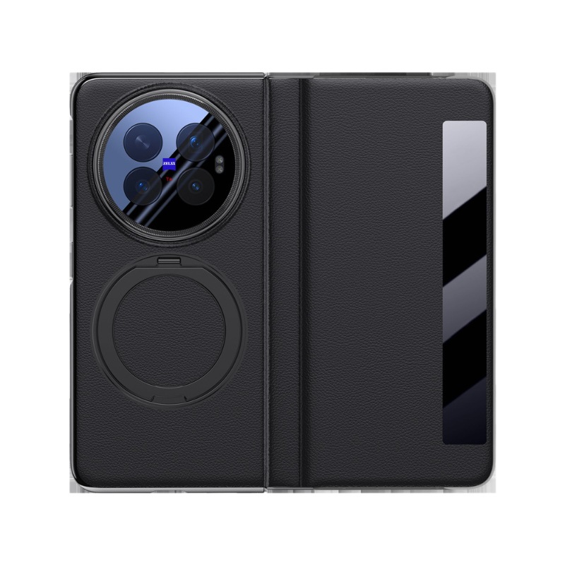 Applicable to VIVO X Fold 6 phone case phantom leather case PU full coverage smart window 360° bracket magnetic