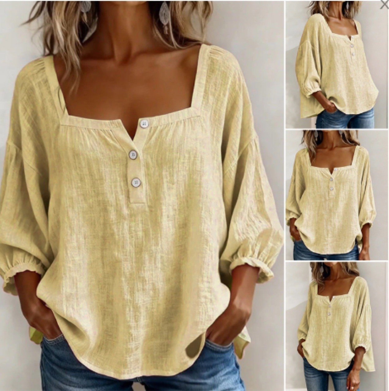 2026 Independent Station Summer Women's Unique Solid Color Print Long Sleeve Shirt