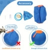 Blue and yellow color-blocked dog bite-resistant interactive ball