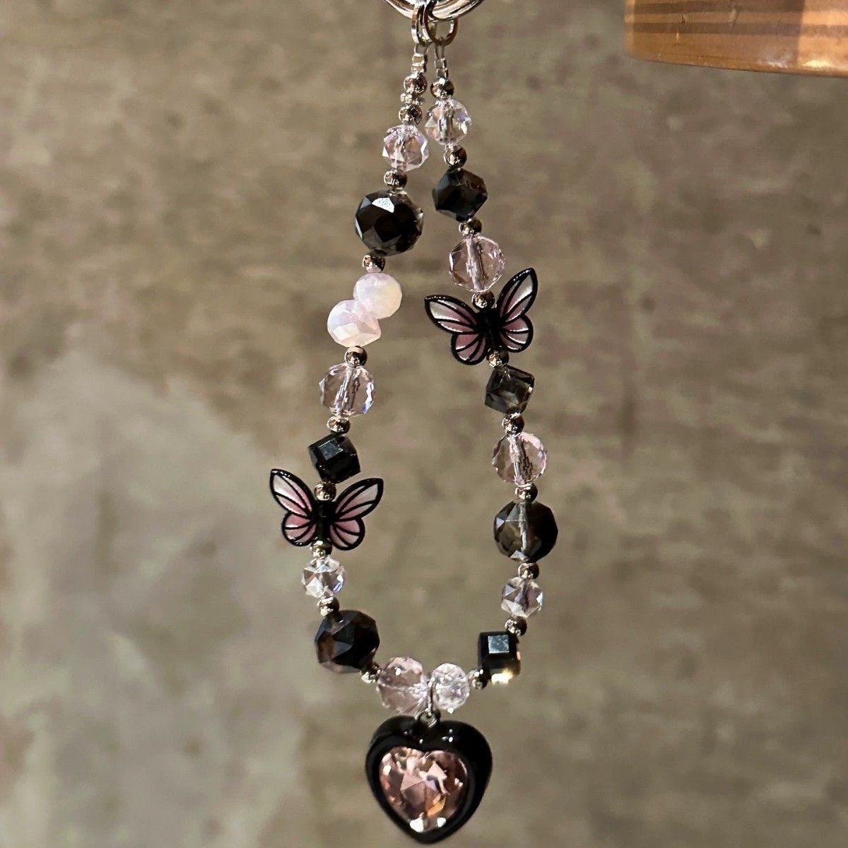【Purple Sweetheart】Sparkling Purple Heart Tassel Phone Chain Bag Pendant Decoration