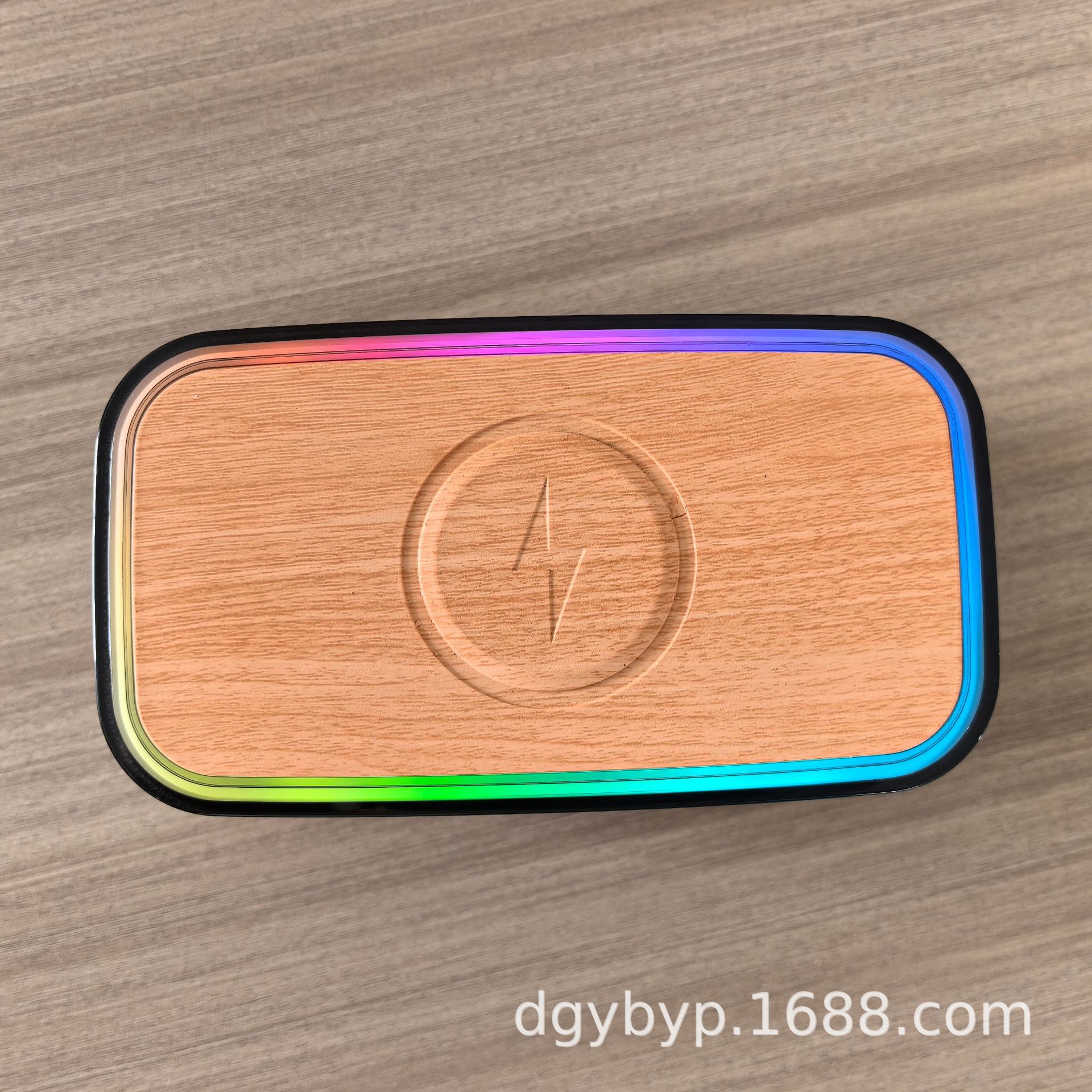 Speaker Bluetooth colorful light 15W wireless charging three-in-one colorful light subwoofer colorful alarm clock