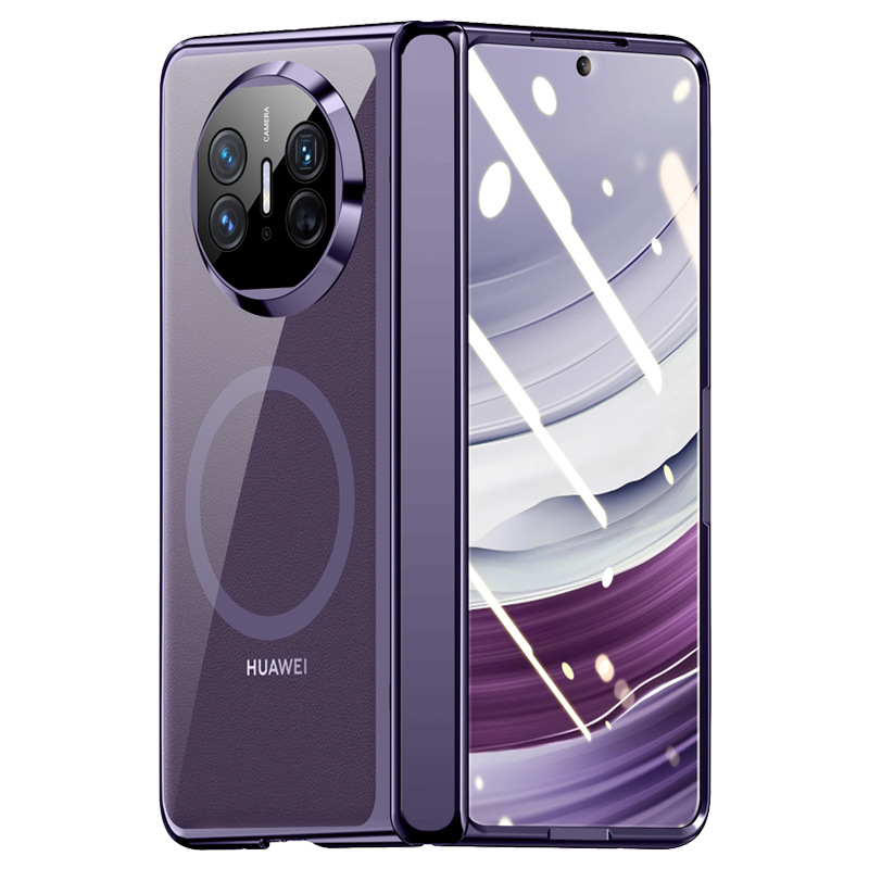 Applicable to Huawei Mate X5 phone case Mate X5 magnetic electroplated hinge protective case X5 business simple shell