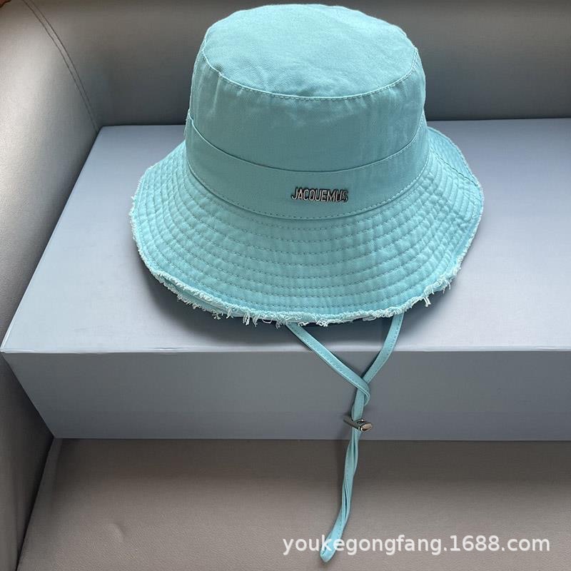 Hat HyunA Fisherman Hat Women Spring Summer Washed Wide Brim Vacation Frayed Denim Sun Protection Hat Outdoor Climbing