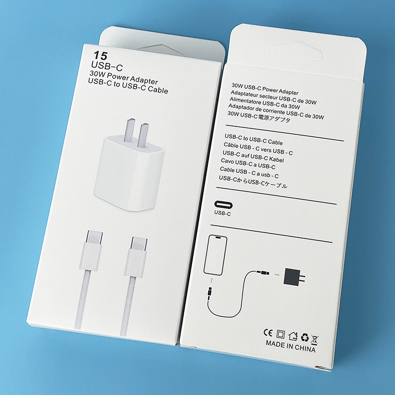 Applicable Apple 16 Charger Original 3C Certified PD30W Phone Charging Head Apple 15 Fast Charging Head Set
