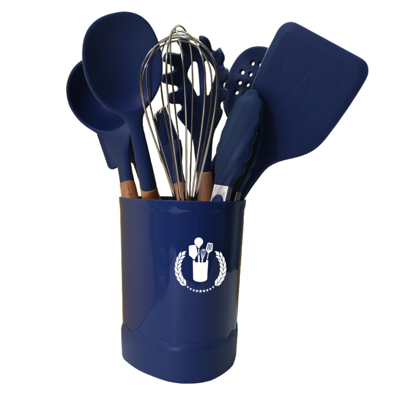 Silicone spatula soup spoon 11-piece set non-stick pan silicone spatula food-grade silicone kitchen utensil set
