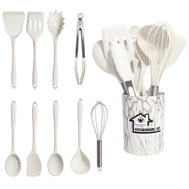 Silicone Spatula and Soup Spoon 22-Piece Set Non-Stick Silicone Spatula Food Grade High Temperature Resistant Silicone Kitchenware Set
