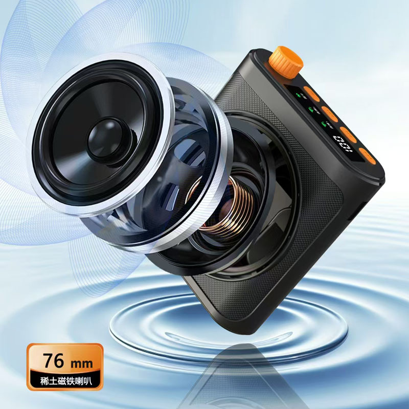Clip-on Little Bee Amplifier for Teachers and Tour Guides, Wireless Amplifier Microphone, Loud Volume Speaker