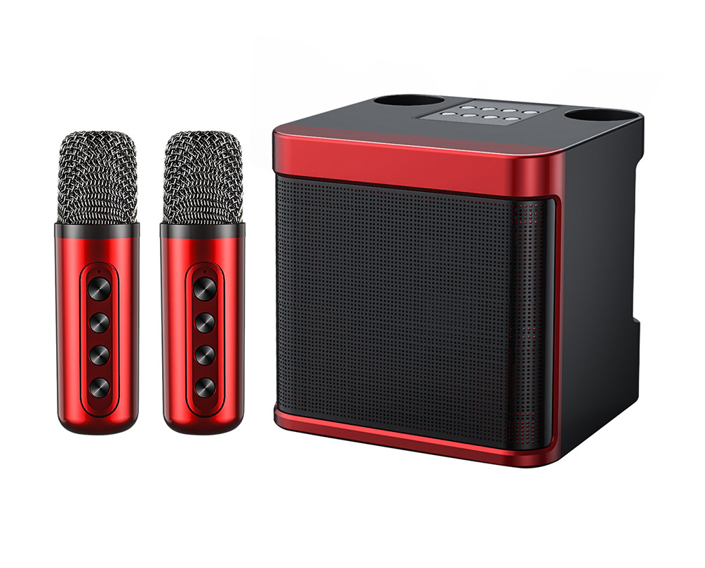 Premium Wireless Bluetooth Outdoor KTV Home Entertainment Good Sound Quality Voice Changer KTV Speaker