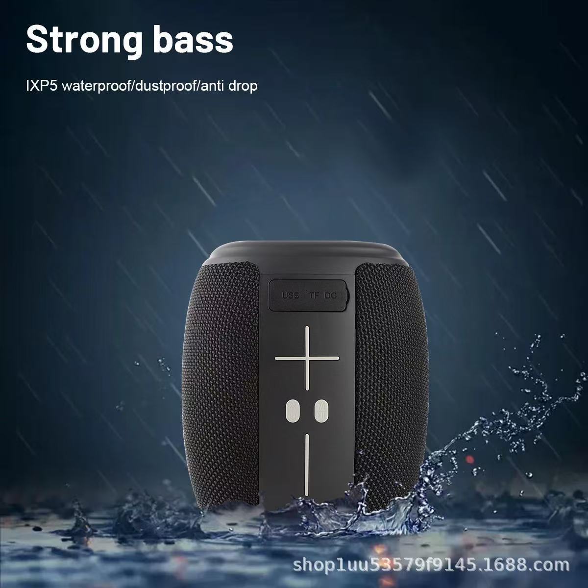HM-805 Fabric Handle Outdoor High Power Subwoofer Bluetooth Speaker RGB Light