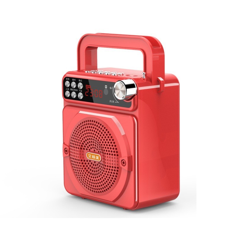 Wireless Bluetooth Portable Square Dance Speaker Card Radio Recording Speaker Guide Teaching Amplifier