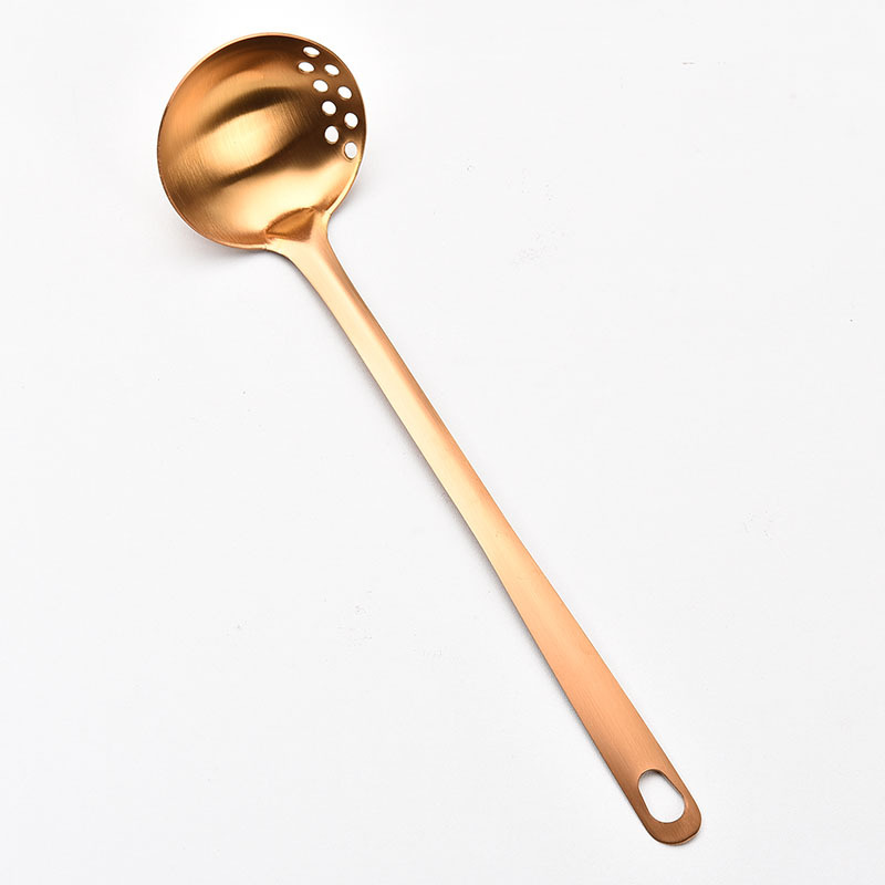 Soup Spoon Stainless Steel Home Serving Soup Hot Pot Hanging Edge Spoon Hot Pot Strainer Kitchen Restaurant Stainless Steel Scoop
