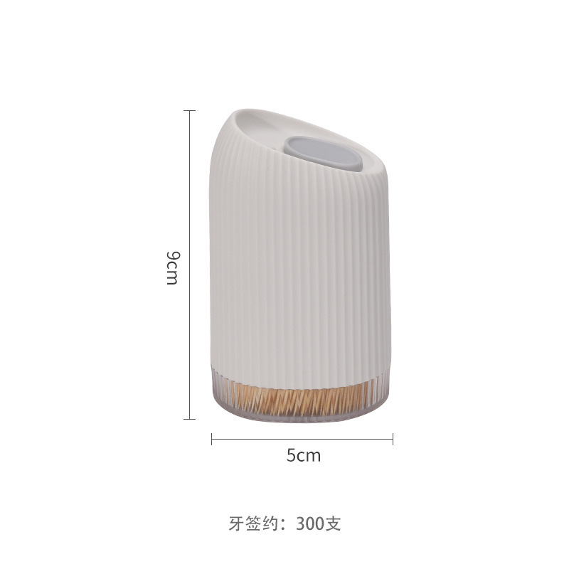 Bamboo fine toothpick, household toothpick, disposable toothpick, portable toothpick container, hotel restaurant toothpick box, double-ended