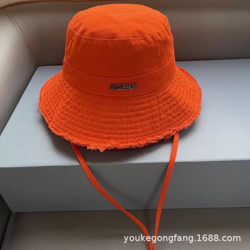 Hat HyunA Fisherman Hat Women Spring Summer Washed Wide Brim Vacation Frayed Denim Sun Protection Hat Outdoor Climbing