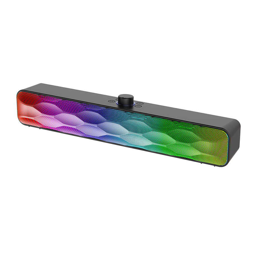 5.3 wireless Bluetooth speaker, 10W high power, plug-in card USB, long-strip stereo soundbar, direct shipping