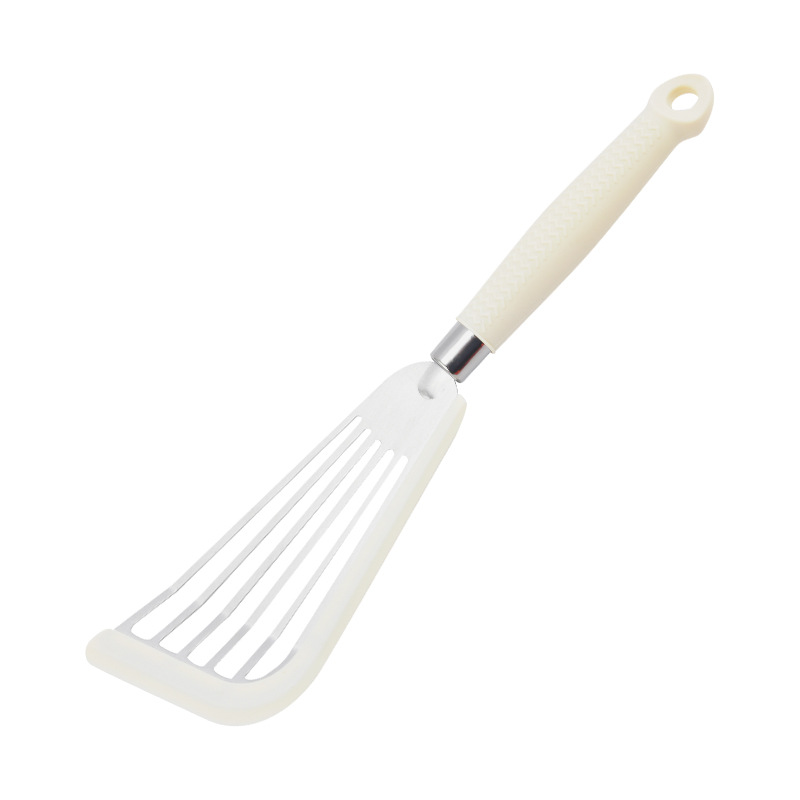 Silicone Cooking Fish Slotted Spatula Household Kitchen Stir-fry Spatula Stainless Steel Steak Spatula Non-stick Pan Kitchenware