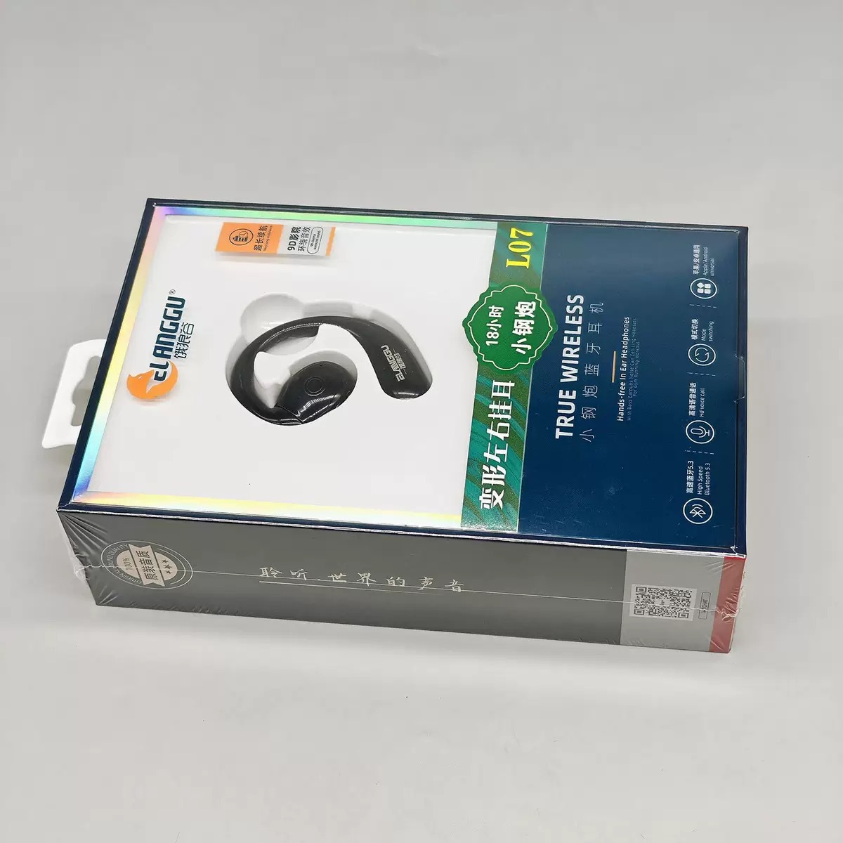 Single Ear Bluetooth Earphones Ultra Long Battery Life Not In Ear Clip-on Touch Wireless Business Bluetooth Earphones