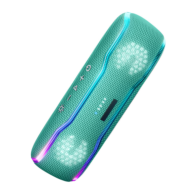 Cyboris RGB Cool Wireless Waterproof Beat Drum Bluetooth Speaker Outdoor Sports Portable Bass Subwoofer Audio
