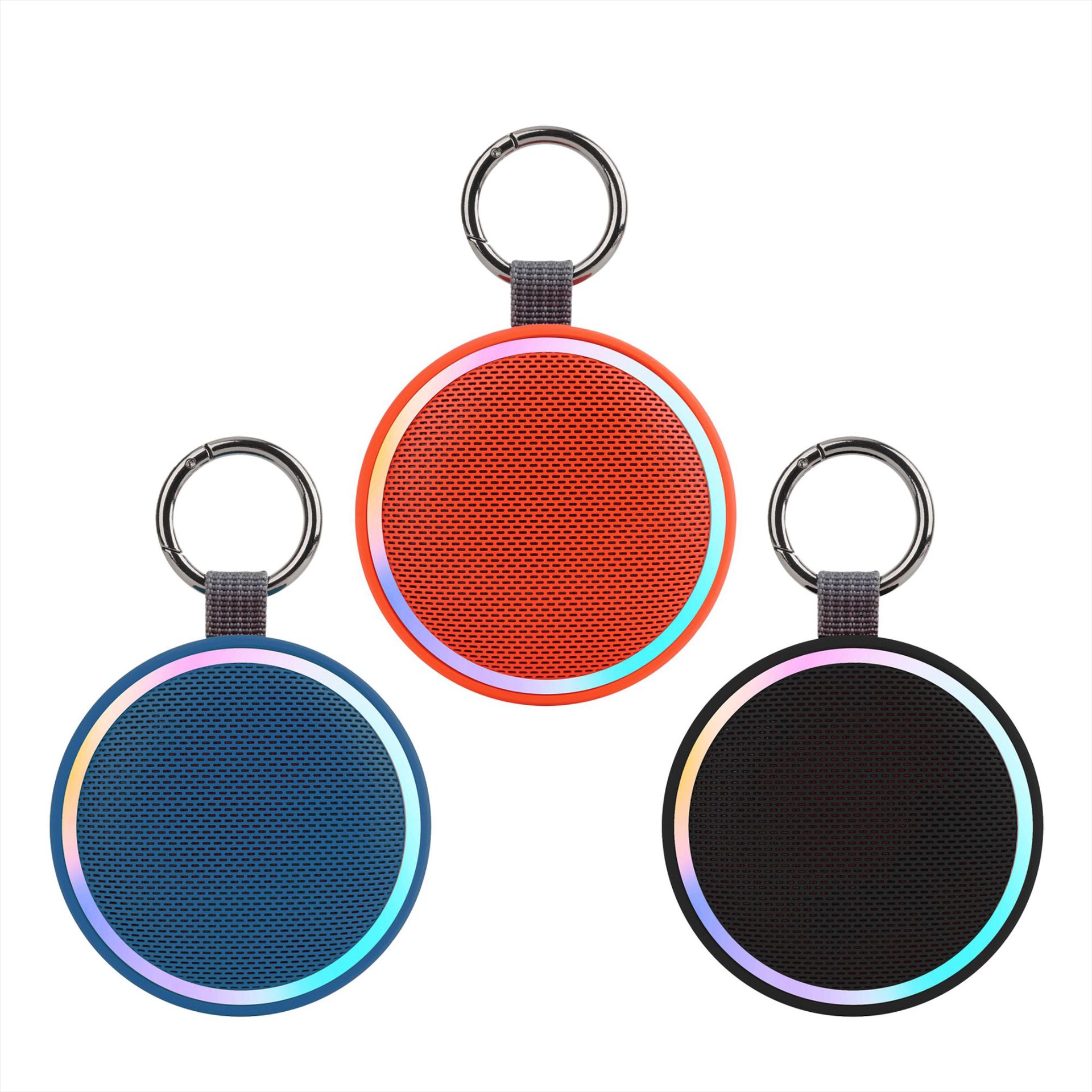 New Private Mold Outdoor Waterproof Speaker RGB Cool Light Plug-in Card Clip Portable Bluetooth Small Speaker