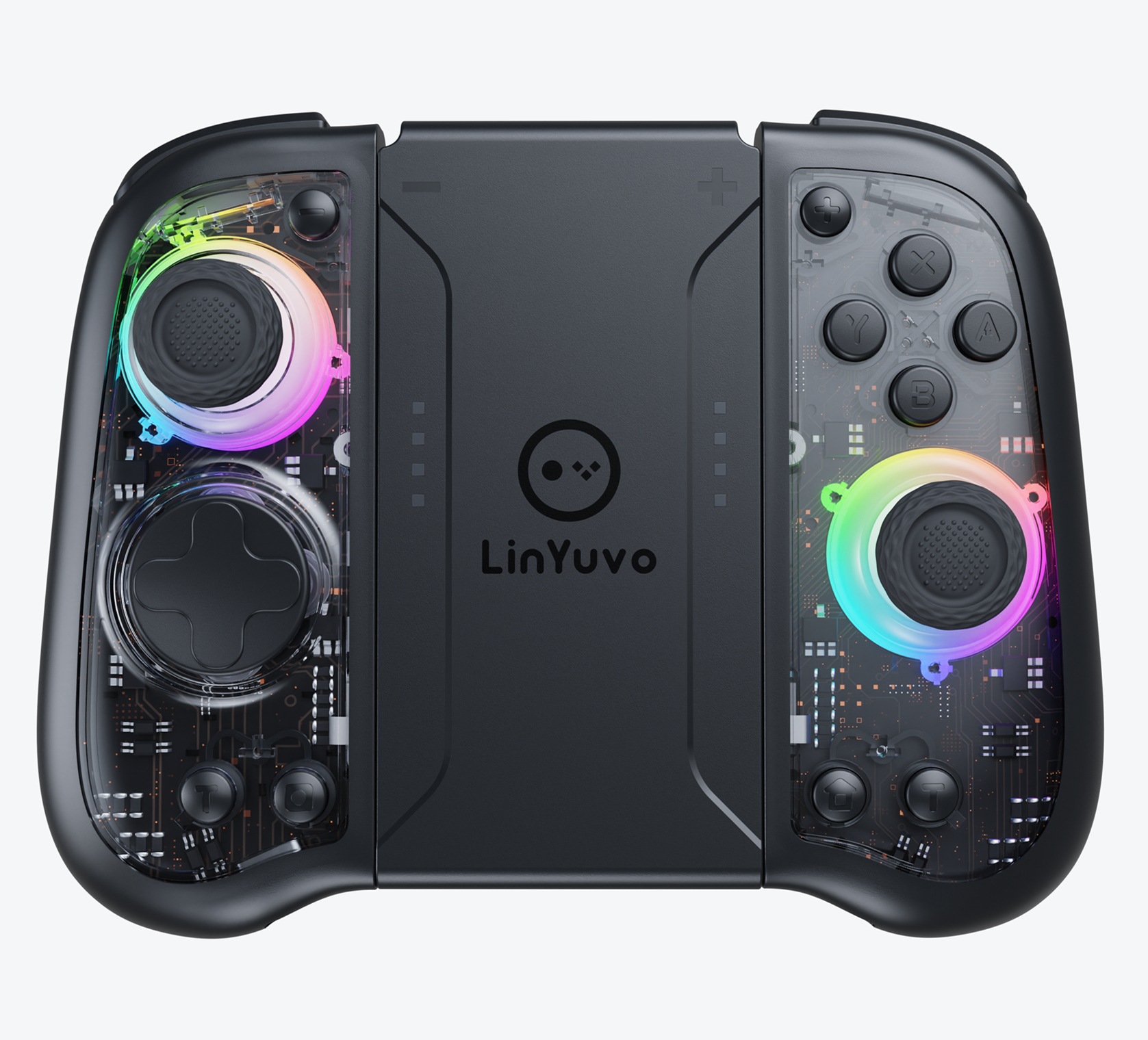 LinYuvo switchjoycon mechanical button rear rubber macro function wireless game handle motion sensing