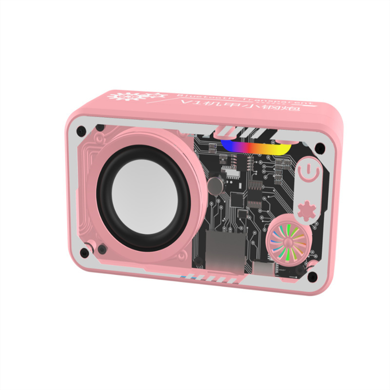 Transparent Mecha Bluetooth Speaker Outdoor Home Portable Subwoofer Wireless Bluetooth Small Speaker