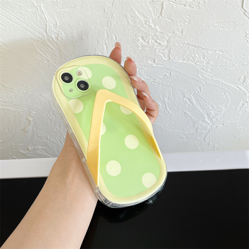 Flip-flop phone case compatible Apple 15 PRO phone case slippers iPhone 12 pro 15 silicone soft case