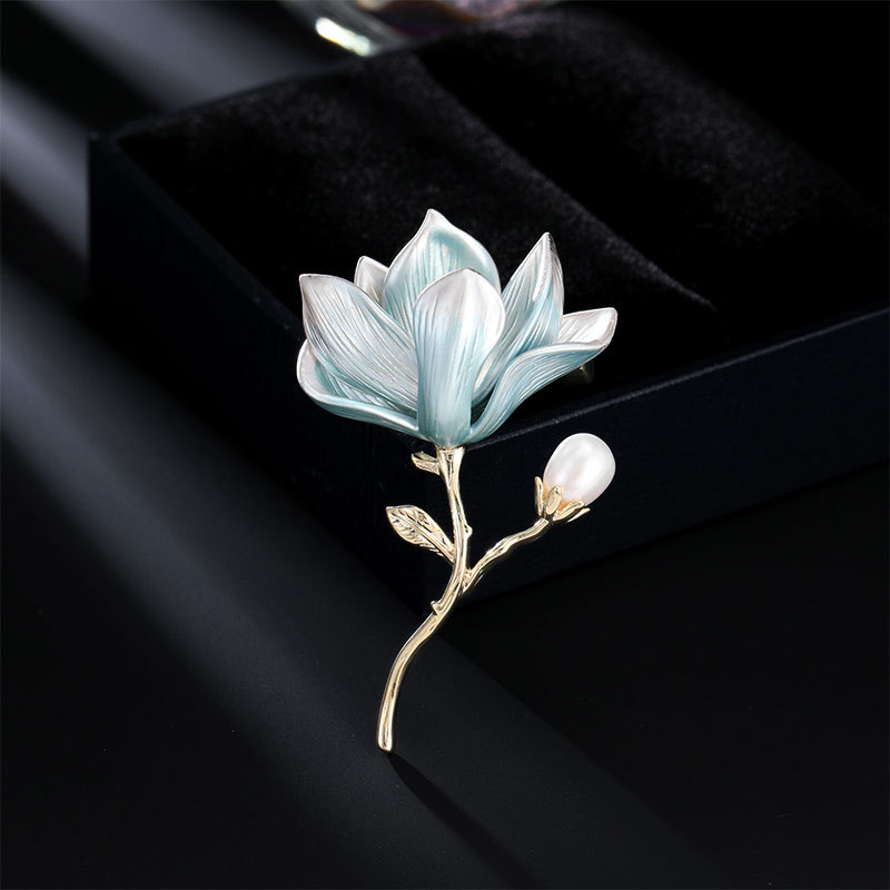 Chinese Style Phoenix Brooch Cheongsam Dress Accessories Elegant Pin Chinese Style Gradient Feather Brooch