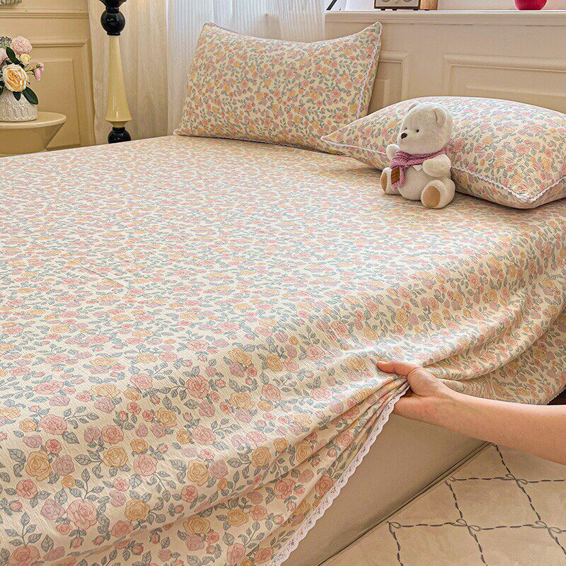 花海-粉【A类面料孕婴可用】 · 床单单件-120x230cm【适合0.8-0.9m床】