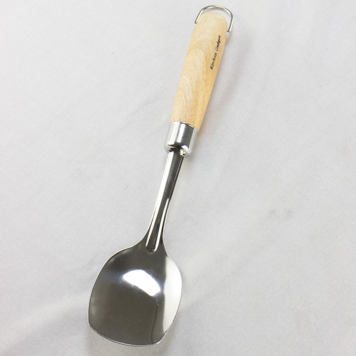 201 stainless steel wooden handle spatula soup spoon kitchen supplies cooking slotted spatula spoon stainless steel kitchenware serving spoon set