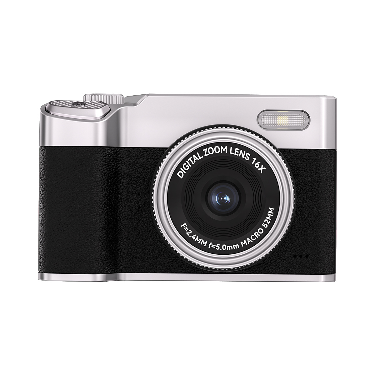 Lightweight Portable 48MP Front and Rear Dual Camera 16x Zoom HD Video Pocket Flashlight Camera
