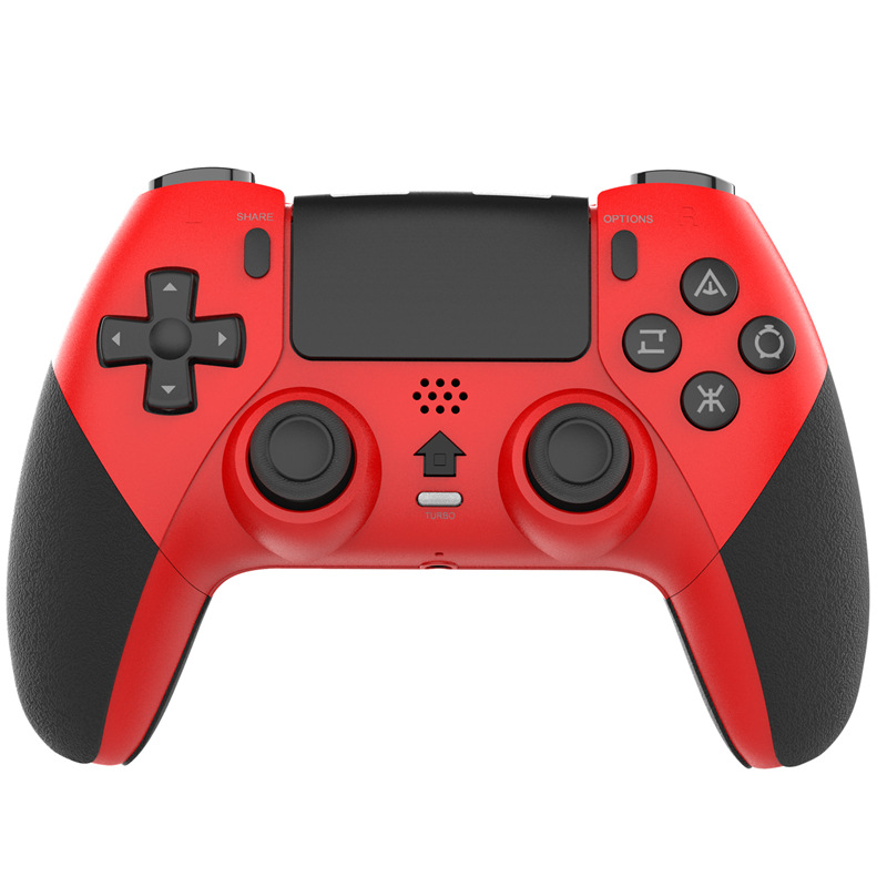 With macro programming P4 wireless Bluetooth game handle P4 handle with motor vibration somatosensory six-axis continuous fire function