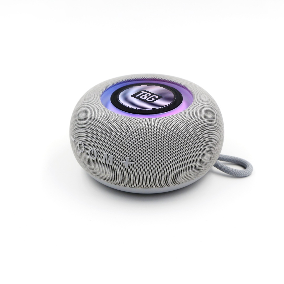 New Bluetooth Speaker TWS Couplet Portable Outdoor Gift Subwoofer Fabric Card Small Steel Cannon