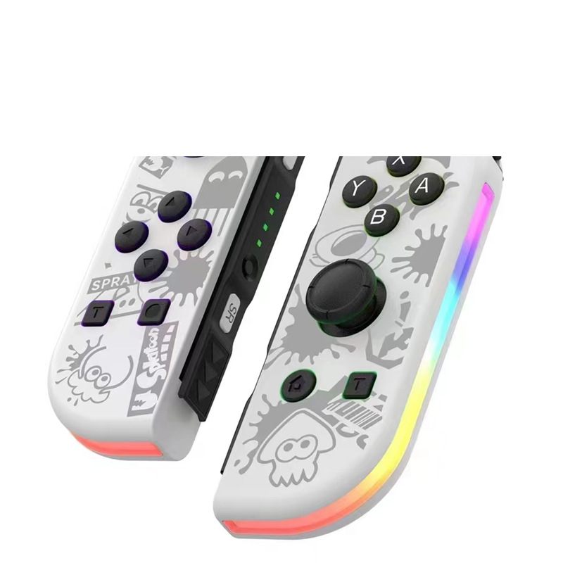 Switch Left and Right Handles Joycon Small Handle Bluetooth Handle NS Private Mold Game Wireless RGB Light Handle