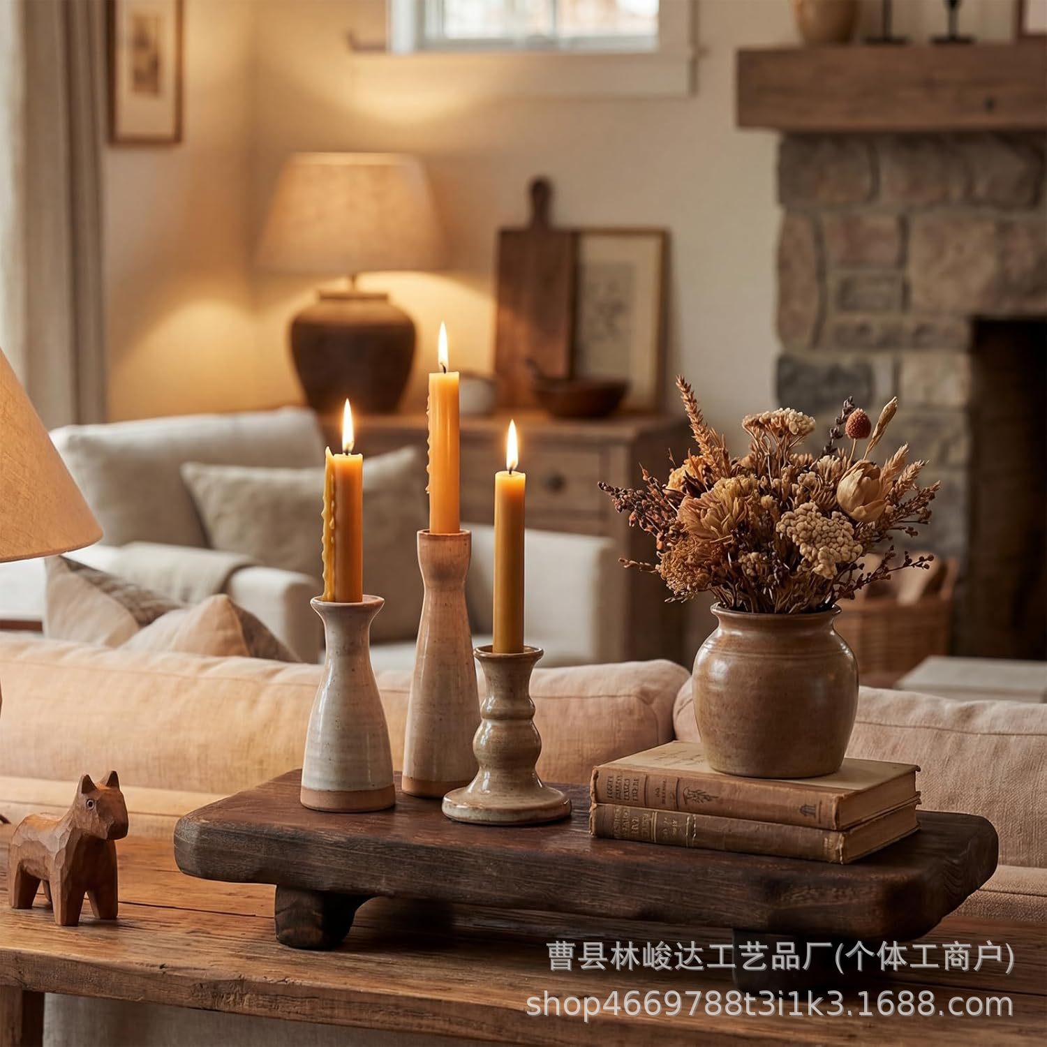 Wooden aromatherapy base stand, home decoration candle essential oil desktop display stand, wooden soap storage tray