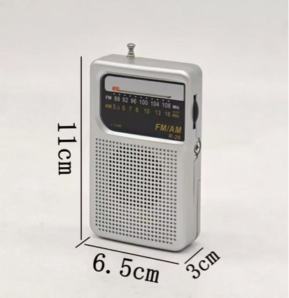 CMIK Rechargeable Radio FM Pocket Tuning Semiconductor Mini Portable Radio