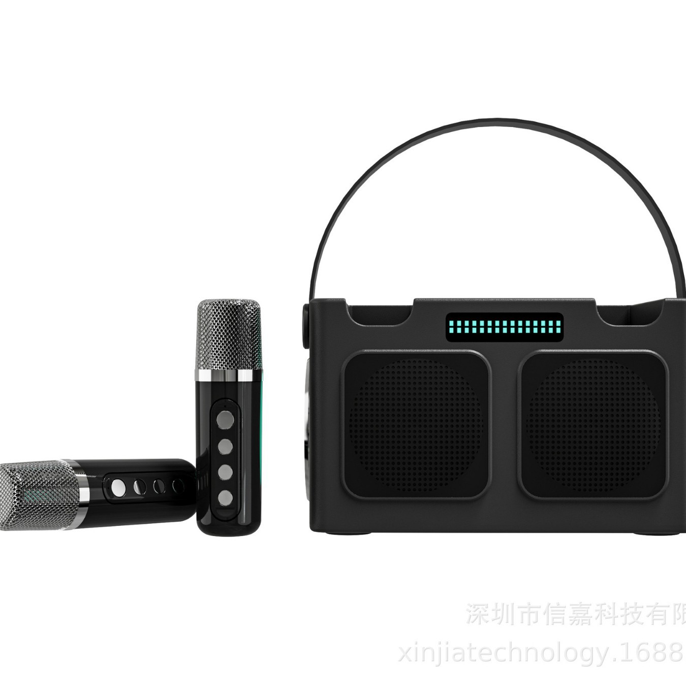 Bluetooth speaker with microphone all-in-one portable Bluetooth speaker 203 home KTV audio