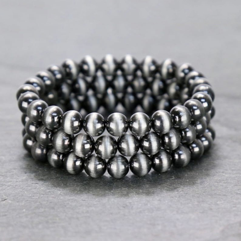 Navajo Western Style Pulled CCB Necklace Bracelet Earring Set Jewelry