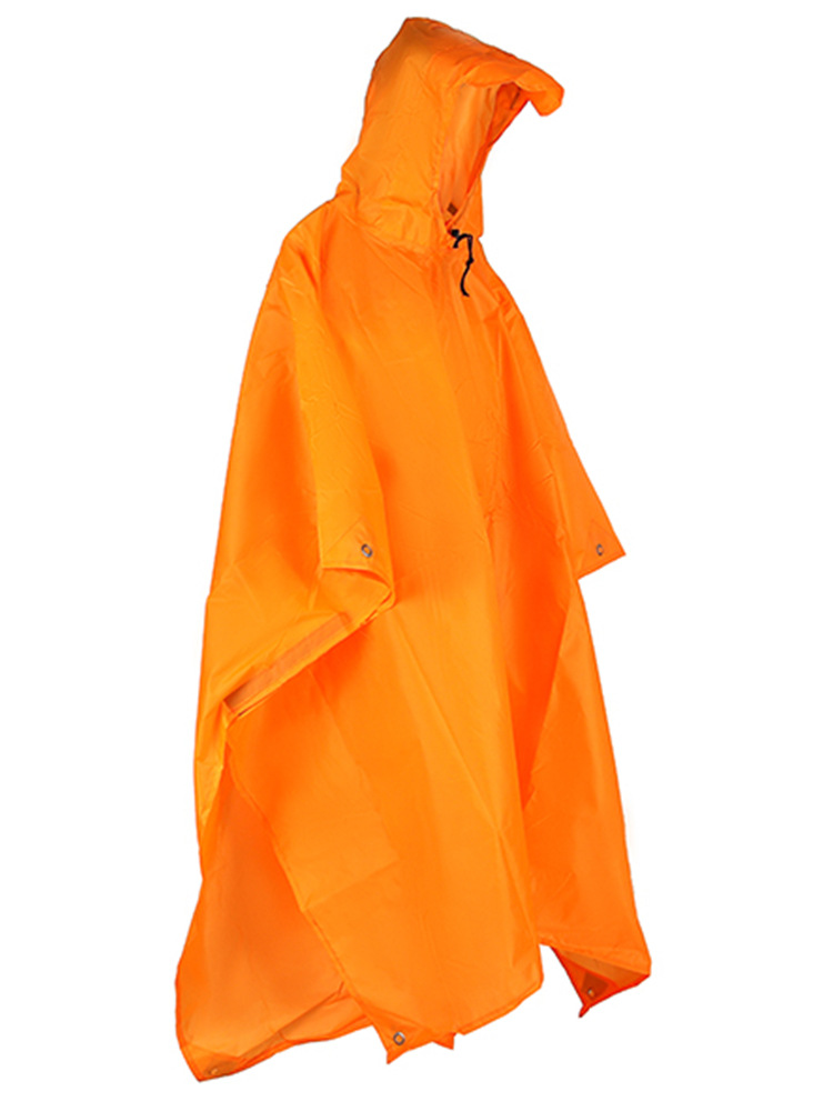 Outdoor 3-in-1 One-Piece Raincoat Hiking Rain Poncho Windproof Rainproof Cycling Raincoat Lightweight Easy to Store and Manage