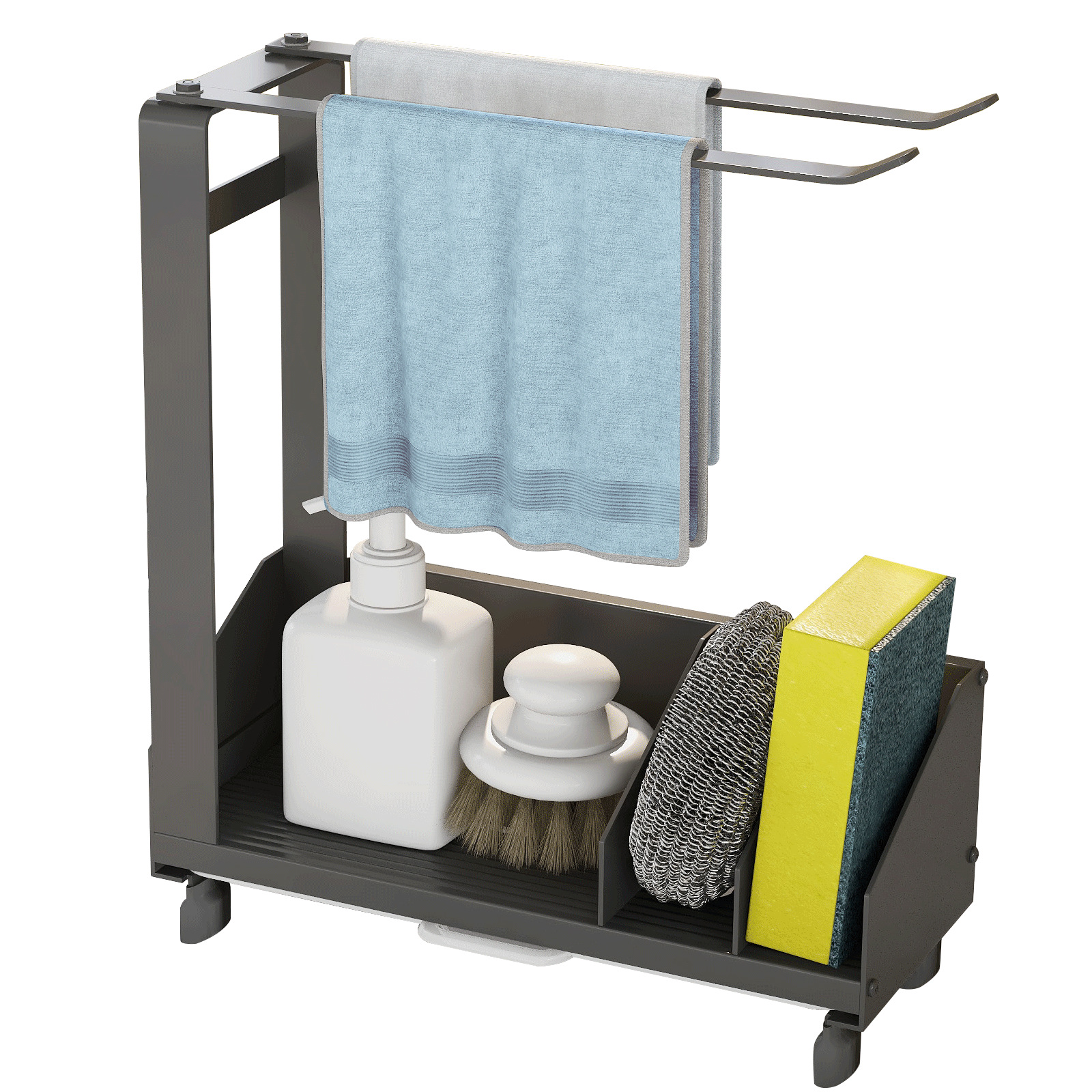 Dishcloth rack kitchen storage rack sponge draining storage dishwashing cloth dishcloth rack countertop storage
