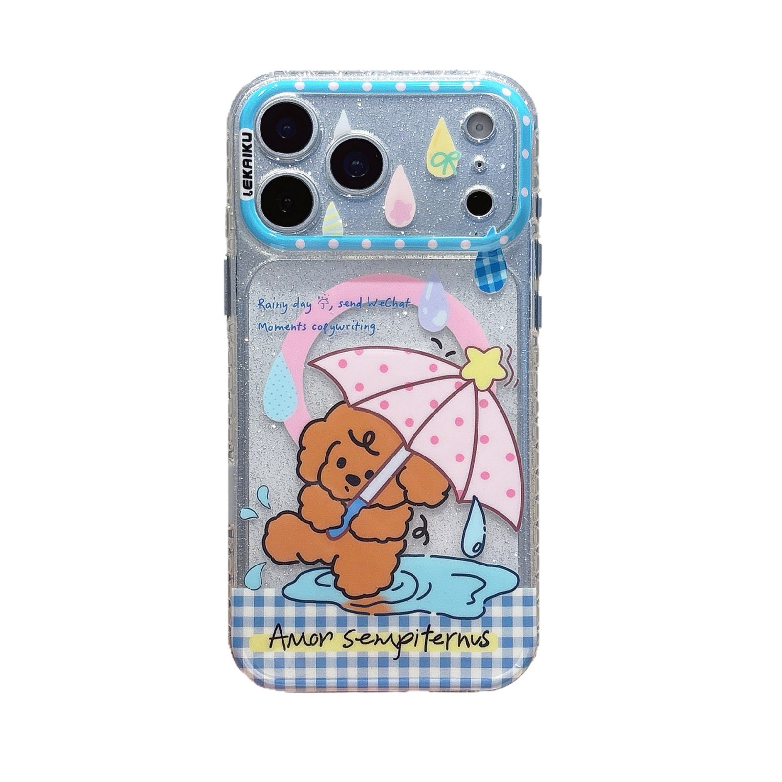 For iPhone 17 Pro Max Cartoon Graffiti AI Magnetic Phone Case Apple 16 Tulip Four-Leaf Clover Floral