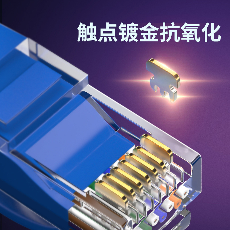 Philips CAT6 Finished Category 6 Gigabit Ethernet Cable Unshielded 8-core Twisted Pair Patch Cord Broadband High-speed Connection Cable