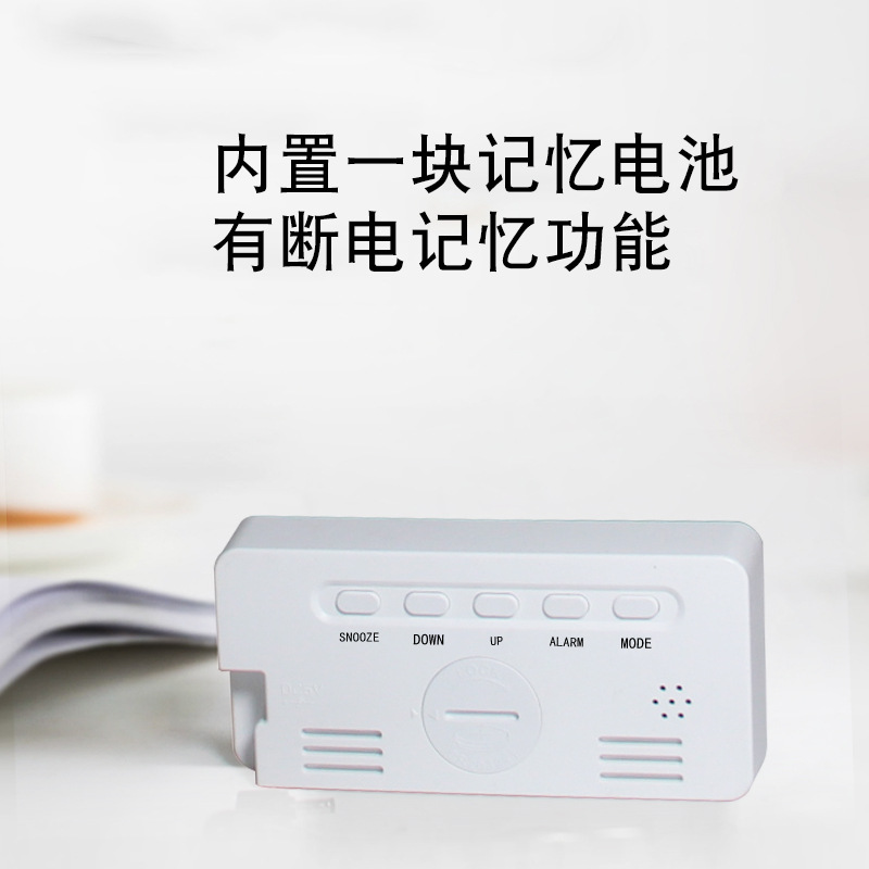 Smart Silent LED Night Light Mirror Multifunctional Electronic Clock Alarm Clock Student Special Alarm Clock Children Gift