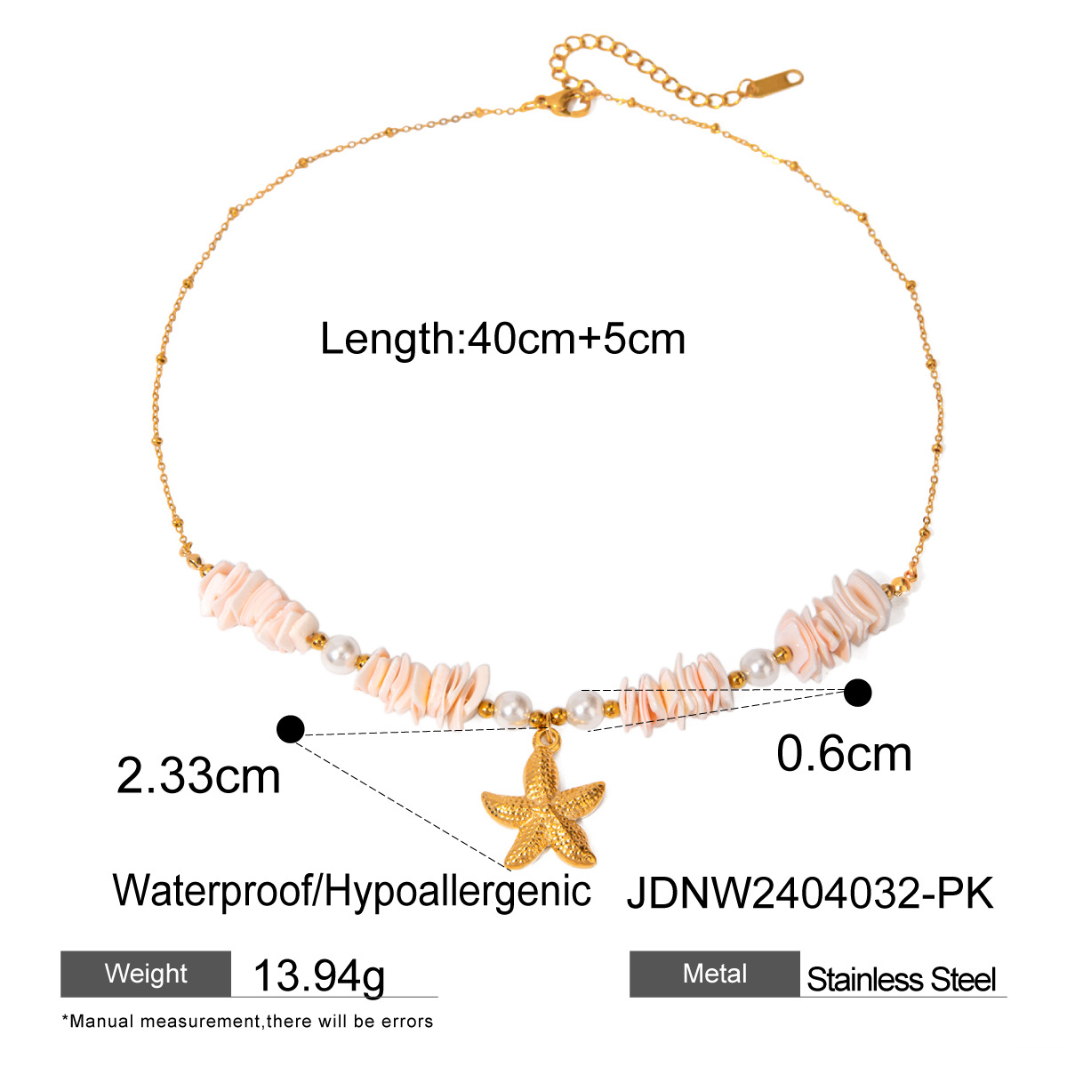 Jieding titanium steel pearl necklace niche collarbone chain accessories women stainless steel neck ornament
