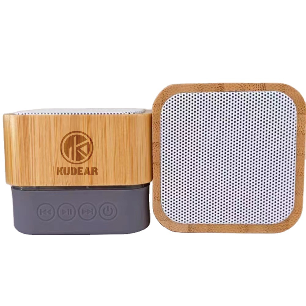 Wooden Bluetooth speaker mini small speaker wood wireless speaker card gift digital
